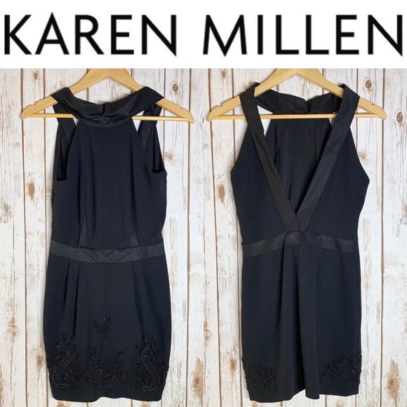 Karen Millen Dresses & Skirts - KAREN MILLEN Tuxedo embellished LBD